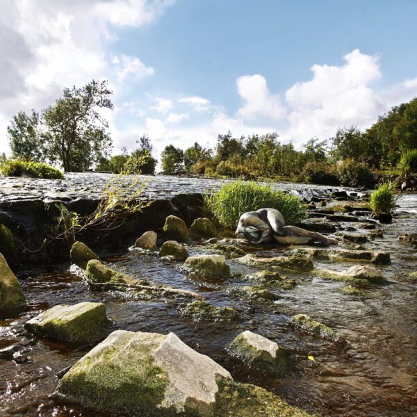 Flussmotiv aus dem Körperkunstprojekt NATURE ART des Künstlers Jörg Düsterwald