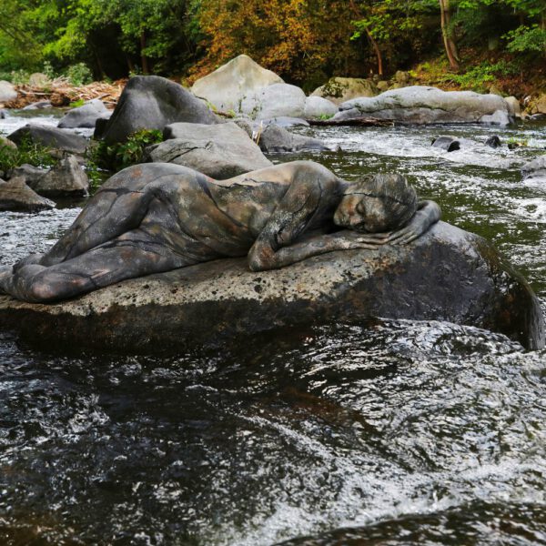 Flussmotiv aus dem Körperkunstprojekt NATURE ART des Künstlers Jörg Düsterwald