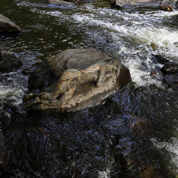 Flussmotiv aus dem Körperkunstprojekt NATURE ART des Künstlers Jörg Düsterwald