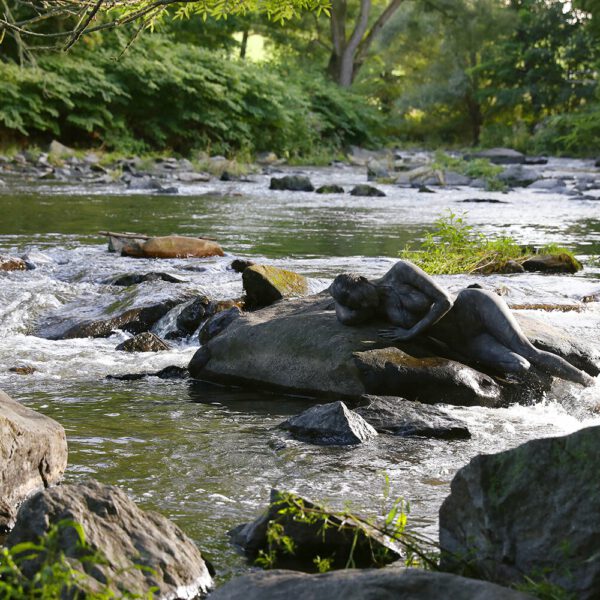 Flussmotiv aus dem Körperkunstprojekt NATURE ART des Künstlers Jörg Düsterwald