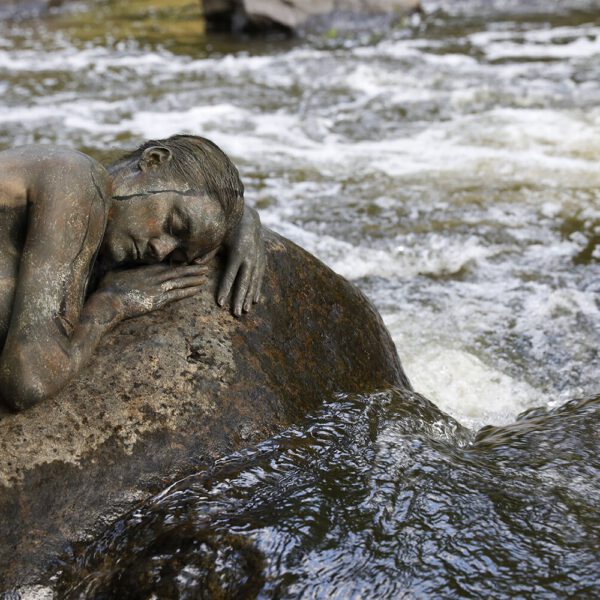 Flussmotiv aus dem Körperkunstprojekt NATURE ART des Künstlers Jörg Düsterwald