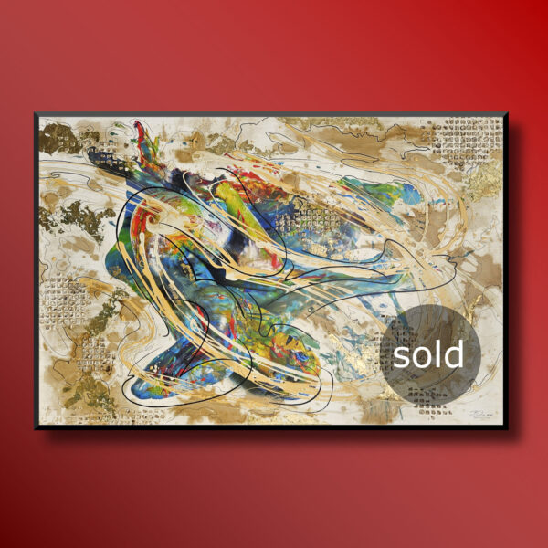 Leinwandbild-Unikat aus der Serie BODYARTWORK vom Künstler Jörg Düsterwald.