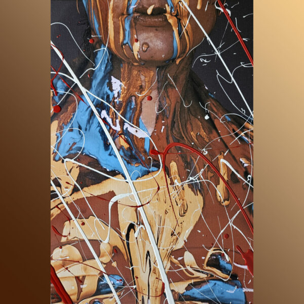 Leinwandbild-Unikat aus der Serie BODYARTWORK vom Künstler Jörg Düsterwald.