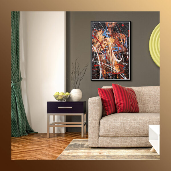 Leinwandbild-Unikat aus der Serie BODYARTWORK vom Künstler Jörg Düsterwald.