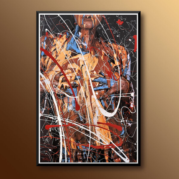 Leinwandbild-Unikat aus der Serie BODYARTWORK vom Künstler Jörg Düsterwald.