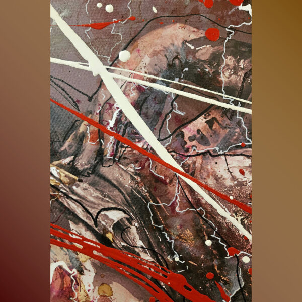 Leinwandbild-Unikat aus der Serie BODYARTWORK vom Künstler Jörg Düsterwald.