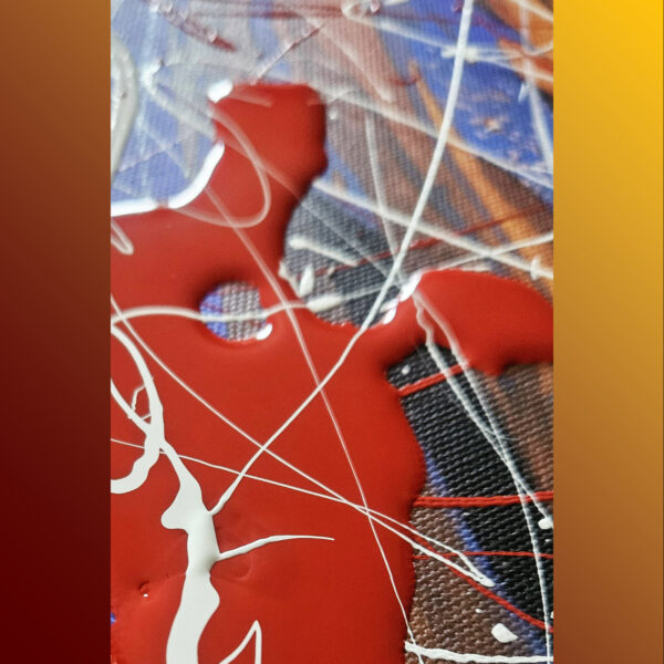 Leinwandbild-Unikat aus der Serie BODYARTWORK vom Künstler Jörg Düsterwald.