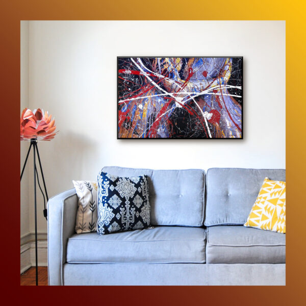 Leinwandbild-Unikat aus der Serie BODYARTWORK vom Künstler Jörg Düsterwald.