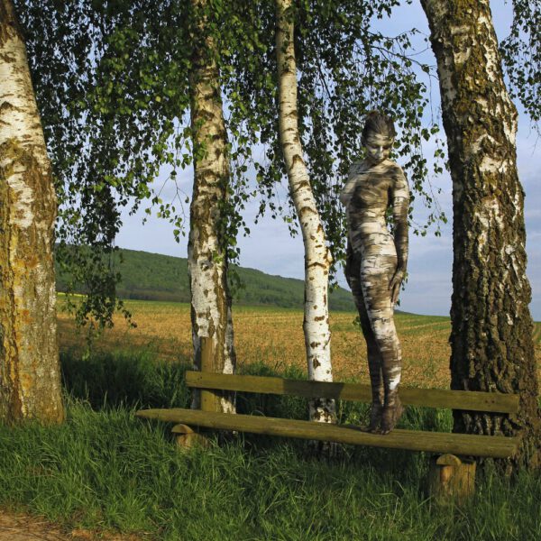 Birkenmotiv aus dem Körperkunstprojekt NATURE ART des Künstlers Jörg Düsterwald