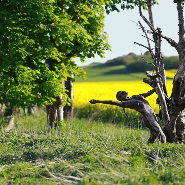 Baum-Motiv von dem Körperkunstprojekt NATURE ART des Künstlers Jörg Düsterwald mit einem bemalten Fotomodell.