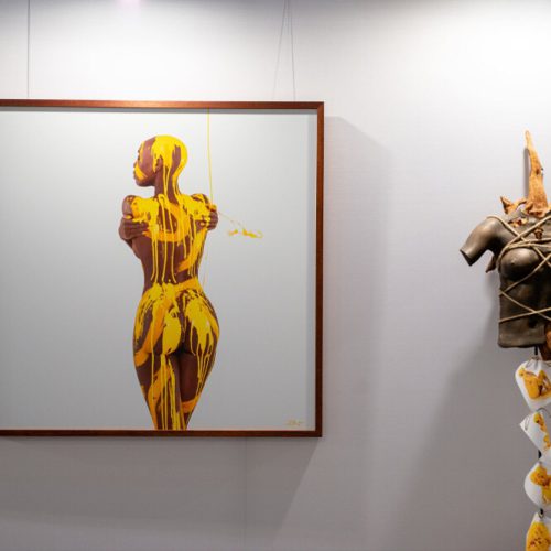 Bilder und Gemälde von Künstler Jörg Düsterwald werden in einer Ausstellung präsentiert.